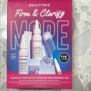 BeautyBio GLOfacial Pore Detox & Skincare Replenishment Set/NIB